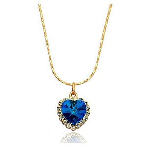 The Heart the Ocean Theme Rose Gold Necklace A392-rgne0080