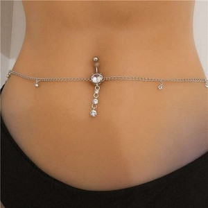 Unique Design Rhinestone Tassel Fashion Wholesale Body Chain Jewelry A392-tboc0082