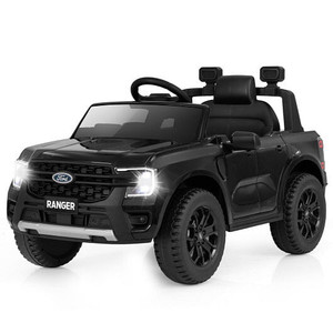 12V Electric Kids Ride on Car Licensed Ford Ranger with Remote Control and Music-Black B593-TQ10282US