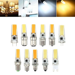 Dimmable E11 E12 E14 E17 G4 G8 G9 BA15D 2.5W LED COB Silicone Pure White Warm White Light Bulb 110V C122-1072071