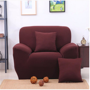 Two Seater Solid Colors Textile Spandex Strench Elastic Sofa Couch Cover Furniture Protector C122-1081551
