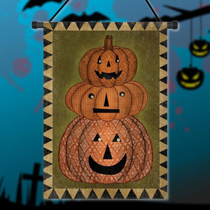 30x45cm Halloween Pumpkin Polyester Welcome Flag Garden Holiday Decoration C122-1089889