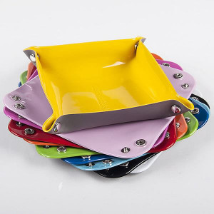 Honana HN-B50 Colorful PVC Storage Tray Keys Coins Wallet Storage Box Catchall Desk Valet Tray C122-1163212