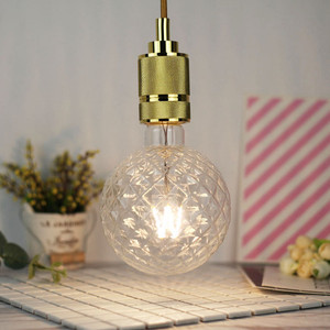 E27 4W G125 Gold Clear Pineapple Non-Dimmable Warm White Edison Retro LED Light Bulb AC220-240V C122-1329011