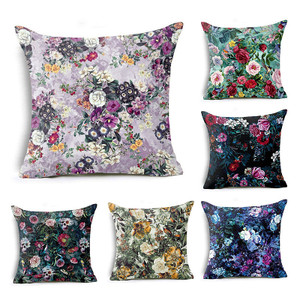 Honana BX 45x45cm Home Decoration Colorful Flowers Plants 6 Optional Patterns Pillow Case C122-1340324