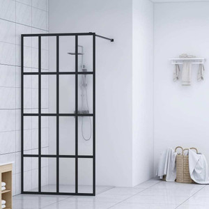 Walk-in Shower Screen Clear Tempered Glass 55.1"x76.8 A949-145678