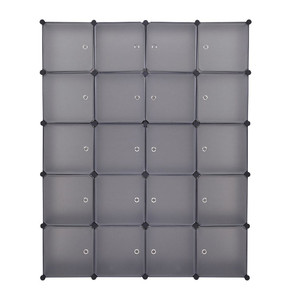 20 Cube Organizer Stackable Plastic Cube Storage Shelves Design Multifunctional Modular Closet Cabi T575-S0671284752