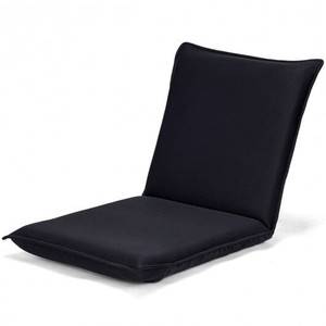 Adjustable 6 Positions Folding Lazy Man Sofa Chair Floor Chair-Black - Color: Black D681-HW65605BK