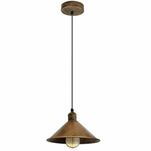 22cm Vintage Cone Hanging Pendant Light Ceiling Light Fixture~1117 T575-V0671387542