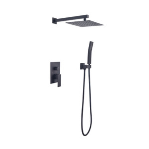 10 inch Shower Head Bathroom Luxury Rain Mixer Shower Complete Combo Set Wall Mounted T575-S0671296770