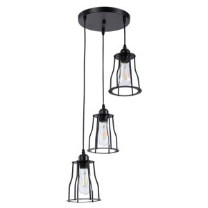 3-Lights Cage Pendant Light Hanging Lamp Ceiling Light Fixture~1381 T575-V0671387945
