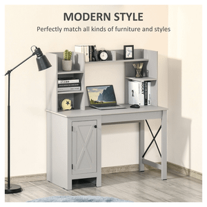 Computer Desk-Light Grey T575-S0671381527