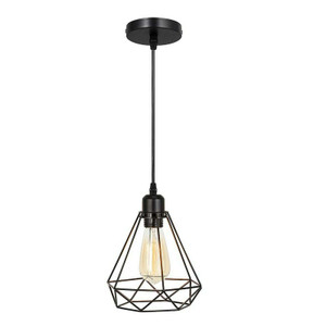 Industrial Geometric Cage Pendant Lamp E26 Ceiling Light Fixture~1177 T575-V0671387764