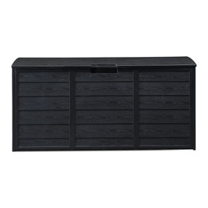 75gal 280L Outdoor Garden Plastic Storage Deck Box Chest Tools Cushions Toys Lockable Seat BLACK T575-S0671273337