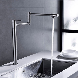 Pot Filler Faucet Brushed Nickel Finish with Extension Shank T575-S0671294552