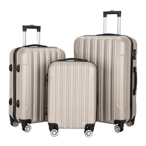 3-in-1 Multifunctional Large Capacity Traveling Storage Suitcase Luggage Set Champagne T575-S0671443248
