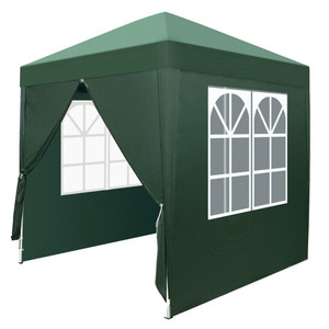 2 x 2m Two Doors & Two Windows Practical Waterproof Right-Angle Folding Tent Green T575-S0671394961