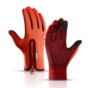 Color: army green, Gloves Size: XL - Touchscreen Warm Gloves Outdoor Cycling Driving Motorcycle Wat F640-12000041445236809