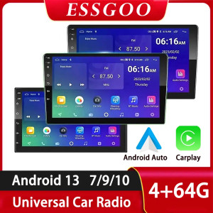 Color: Orange, Ships From: CHINA - ?‹ESSGOO Car Radio 2 Din 7"/9"/10" Carplay Auto Android 13 Mp5 U F640-12000032212318098