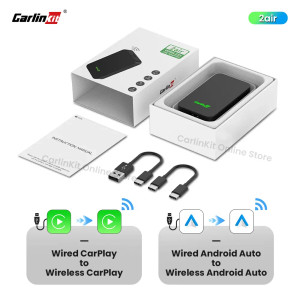 Color: black, Ships From: CHINA - Carlinkit 5.0 2air CarPlay Android Auto Wired to Wireless Adapter F640-12000041180319468