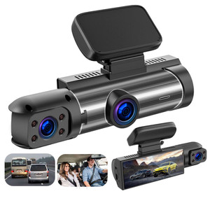 Dash Cam 3.16-inch Dual-lens Driving Recorder Front Inside Camera G-sensor HD Night Vision Wide-ang K484-PAU_0HD5USD3