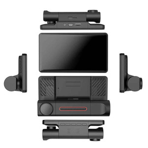 Dash Cam Front Rear Inside 3 Channel Car Camera 4inch Ips Display Ir Night Vision Loop Recording Bl K484-PAU_0JSSAUZ6