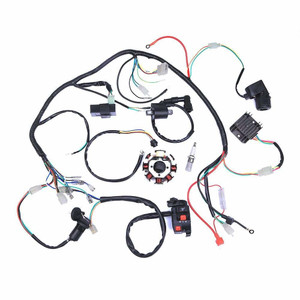 Car Electric Wiring Harness Wire Loom CDI Stator Assembly for ATV QUAD 125CC-250CC K484-PAU_02MHXK7U