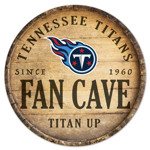 Tennessee Titans Sign Wood 14 Inch Round Barrel Top Design Z157-9416628472