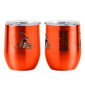 Cleveland Browns Travel Tumbler 16oz Stainless Steel Curved Z157-629395175
