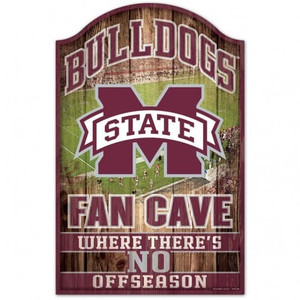 Mississippi State Bulldogs Sign 11x17 Wood Fan Cave Design Z157-3208550085