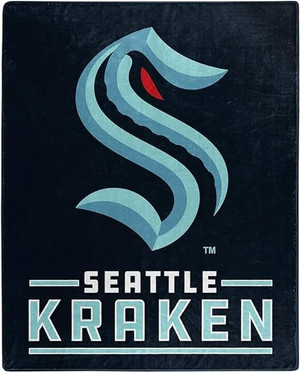 Seattle Kraken Blanket 50x60 Raschel Signature Design Z157-9060430407