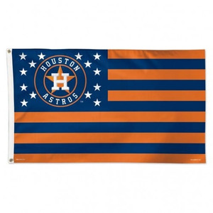 Houston Astros Flag 3x5 Deluxe Style Stars and Stripes Design Z157-3208502700