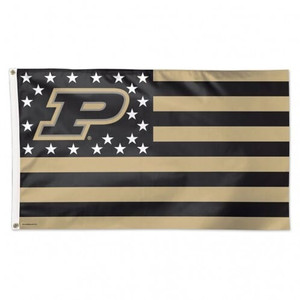 Purdue Boilermakers Flag 3x5 Deluxe Style Stars and Stripes Design Z157-3208513421