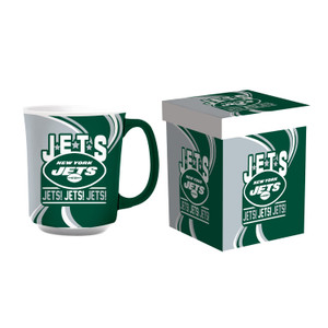 New York Jets Coffee Mug 14oz Ceramic with Matching Box Z157-194685441