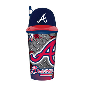 Atlanta Braves Helmet Cup 32oz Plastic with Straw Z157-9468813685
