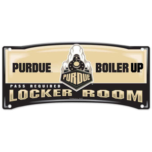 Purdue Boilermakers Sign 8x19 Plastic Locker Room Style Z157-3208501543