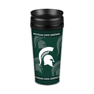 Michigan State Spartans Travel Mug 14oz Full Wrap Style Z157-4736108910