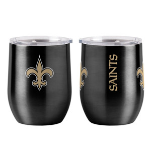 New Orleans Saints Travel Tumbler 16oz Stainless Steel Curved Z157-629381274