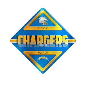 Los Angeles Chargers Sign Metal Diamond Shape Z157-1140746230