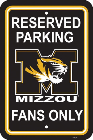 Missouri Tigers Sign 12x18 Plastic Reserved Parking Style CO Z157-2324550244