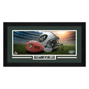 New York Jets Print 13x7 Framed Helmet in Stadium Design Z157-9036399327