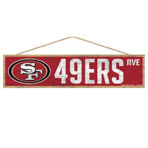 San Francisco 49ers Sign 4x17 Wood Avenue Design Z157-3208592941