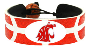 Washington State Cougars Team Color Basketball Bracelet Z157-7731400966