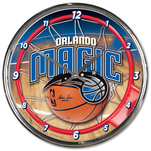 Orlando Magic Round Chrome Wall Clock Z157-1094327811
