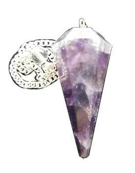 6-sided Amethyst pendulum H558-GPEND12
