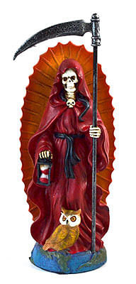 7" Santa Muerte red H558-SS964