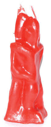 5 1/2" Red Lover candle H558-COLR
