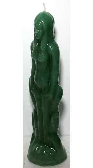 Green Female candle H558-CHFG