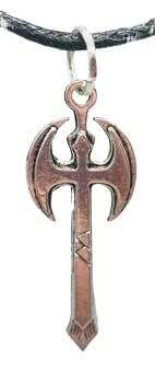 1 1/2" Shango Double Ax amulet H558-ASHADA