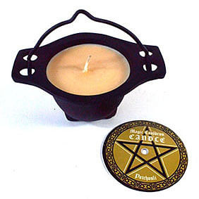 Patchouli candle in cauldron H558-CCPAT